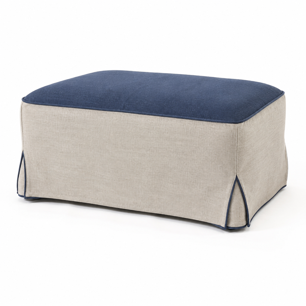 Lantern Hem Footstool Cover