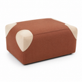 Petal-Corner Footstool Cover