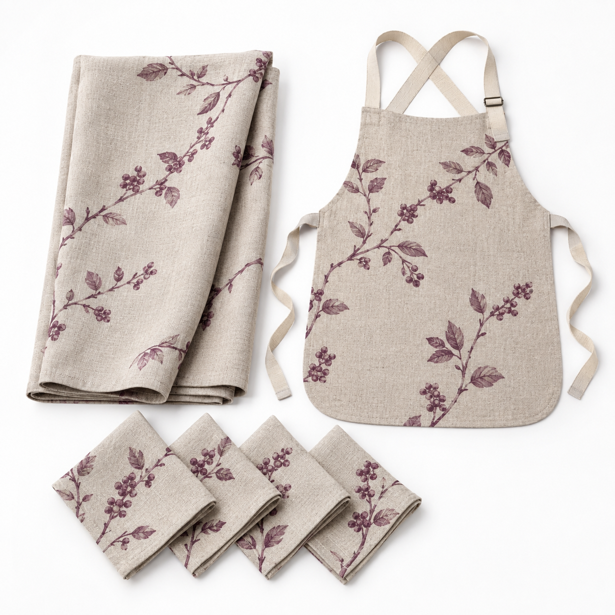 Berry Branch Dining Textile Set