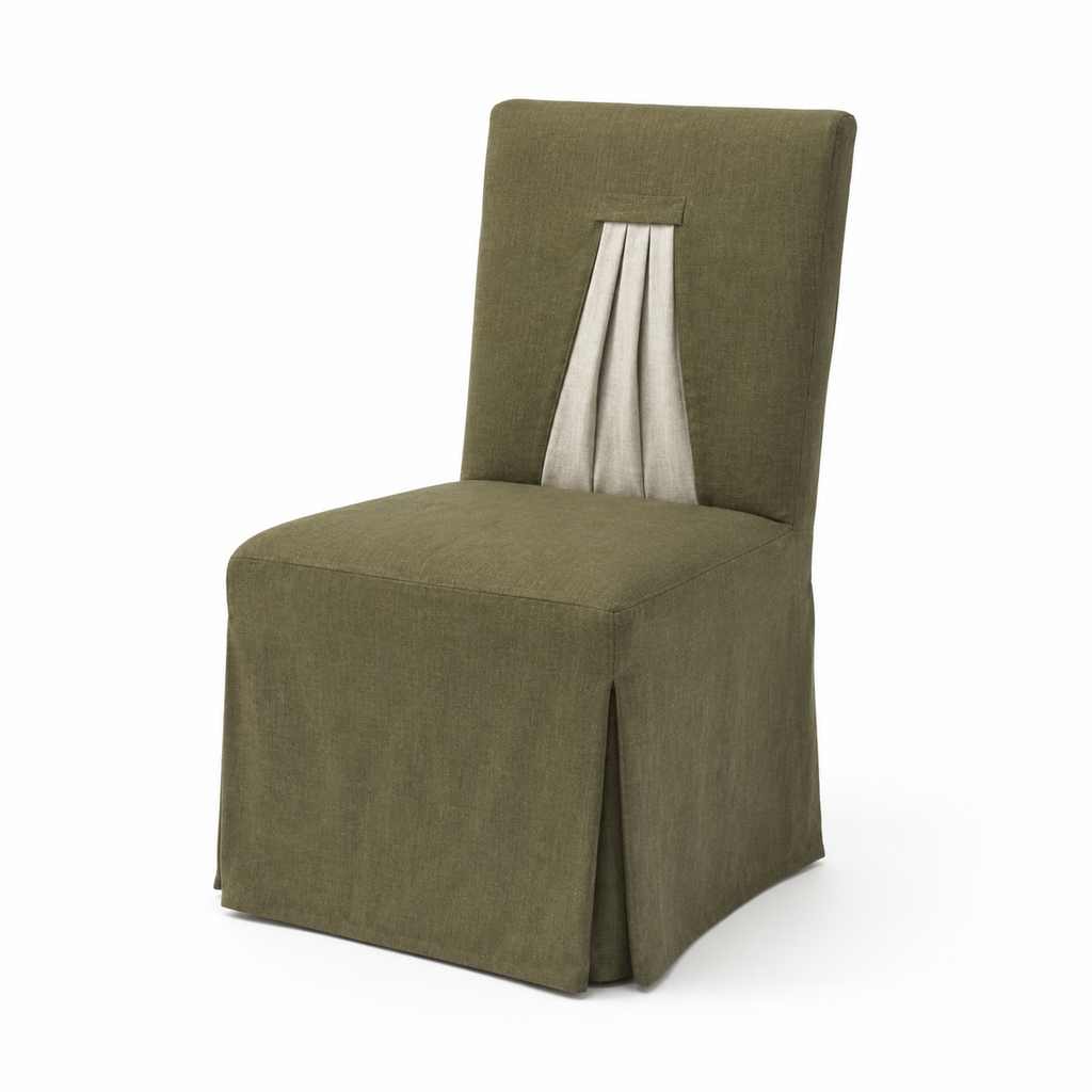 Gatherback Pleat Dining Chair Cover