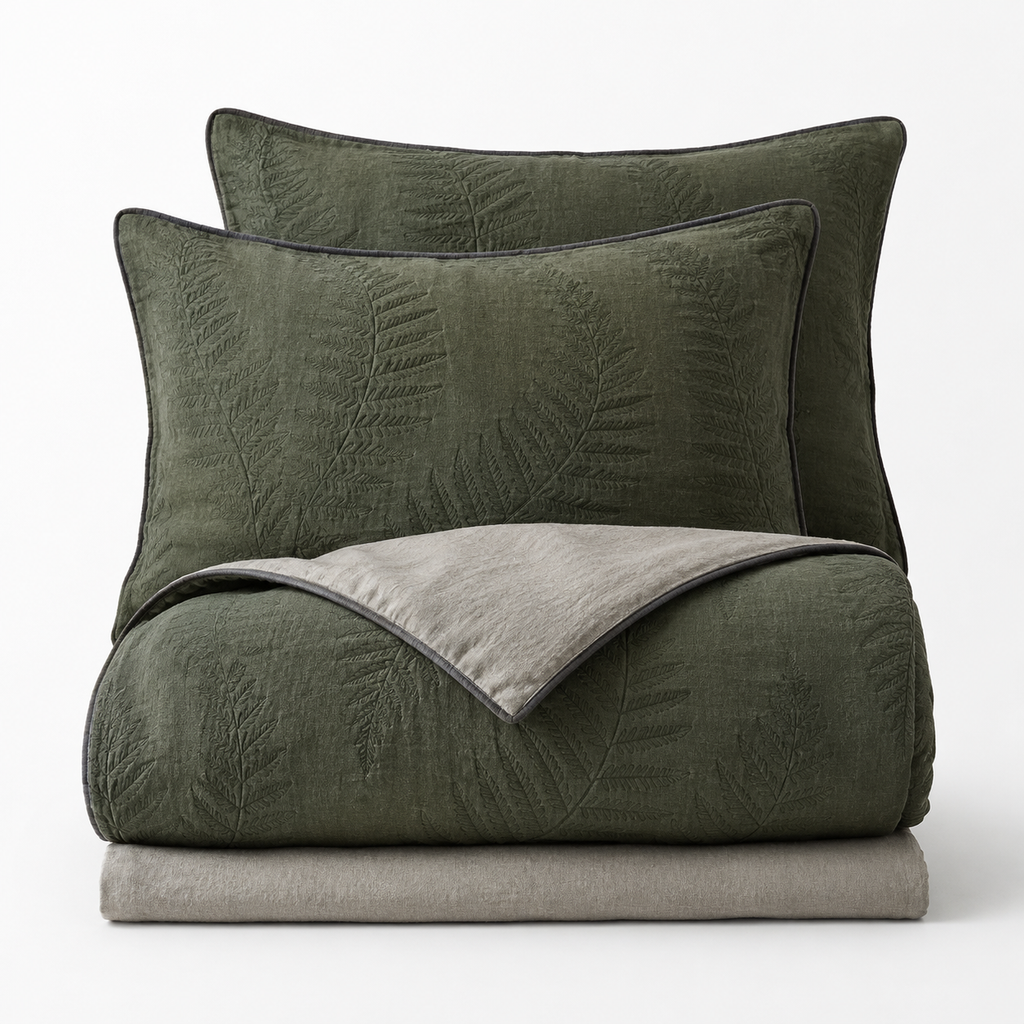 Moonlit Fern Relief Four-Piece Bedding Set