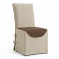 Saddle-Skirt Dining Chair Cover