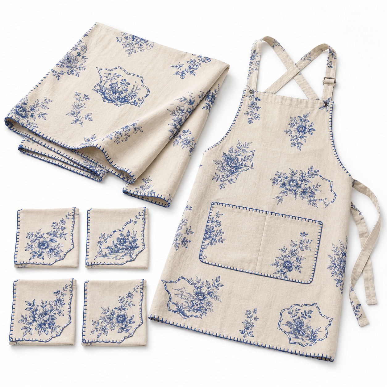 Delft Meadow Dining Textile Set