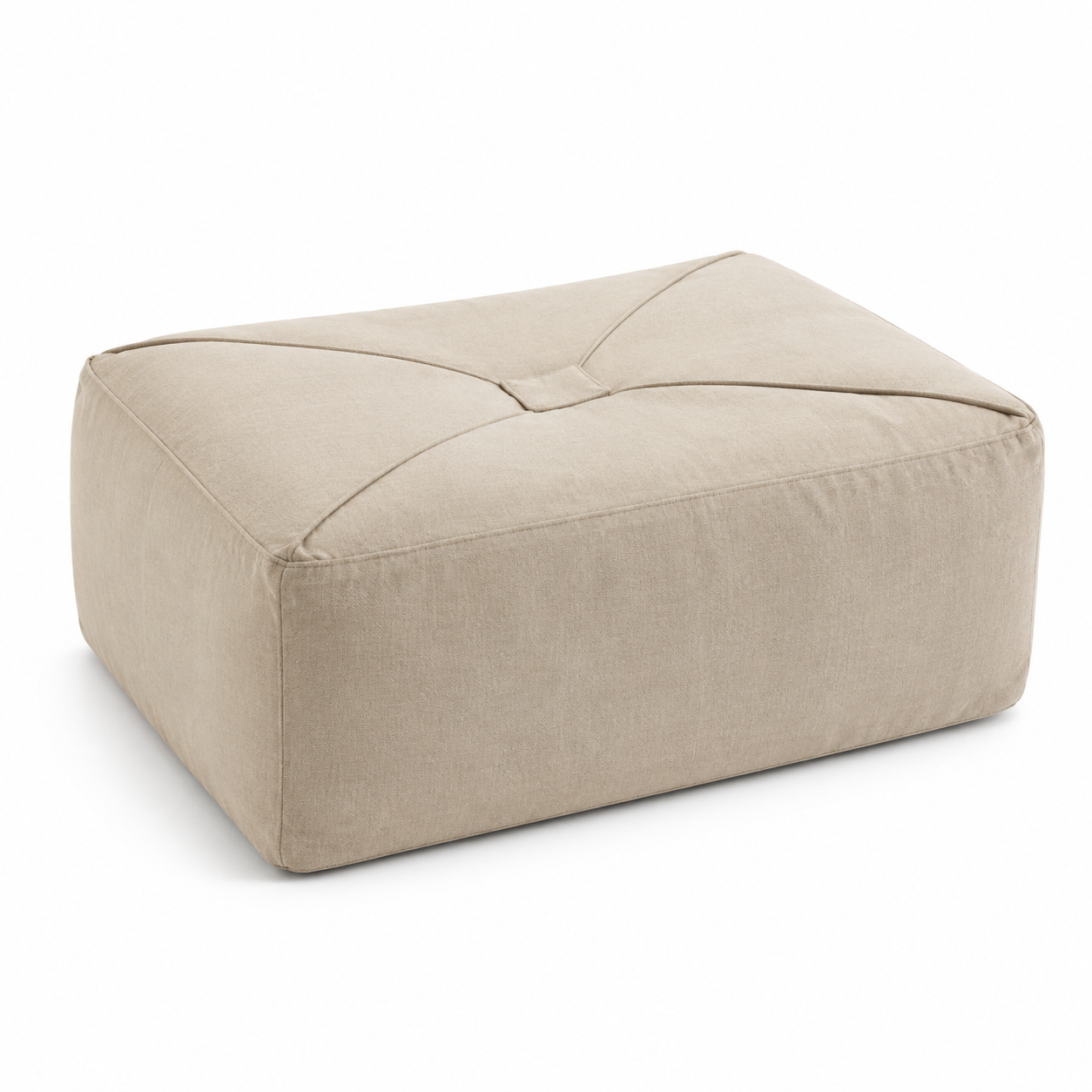 Compass Tuck Footstool Cover