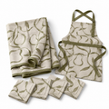 Pearwood Ribbon Dining Textile Set