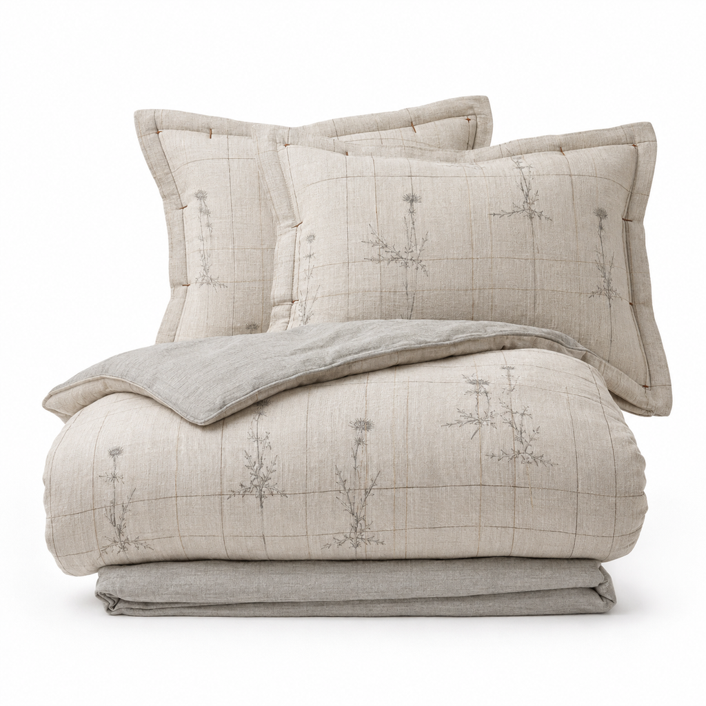 Thistle Ledger Four-Piece Bedding Set