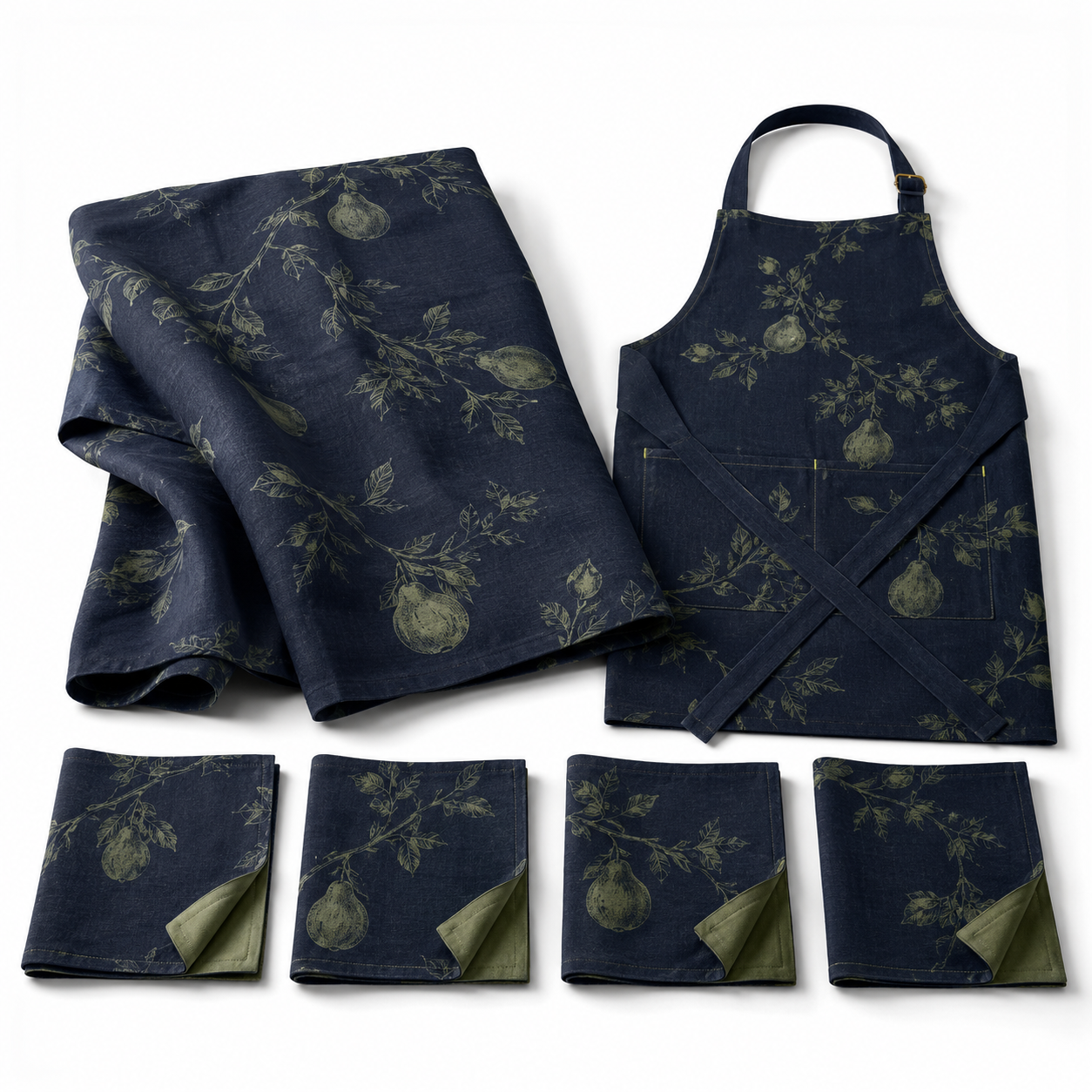 Night Orchard Dining Textile Set