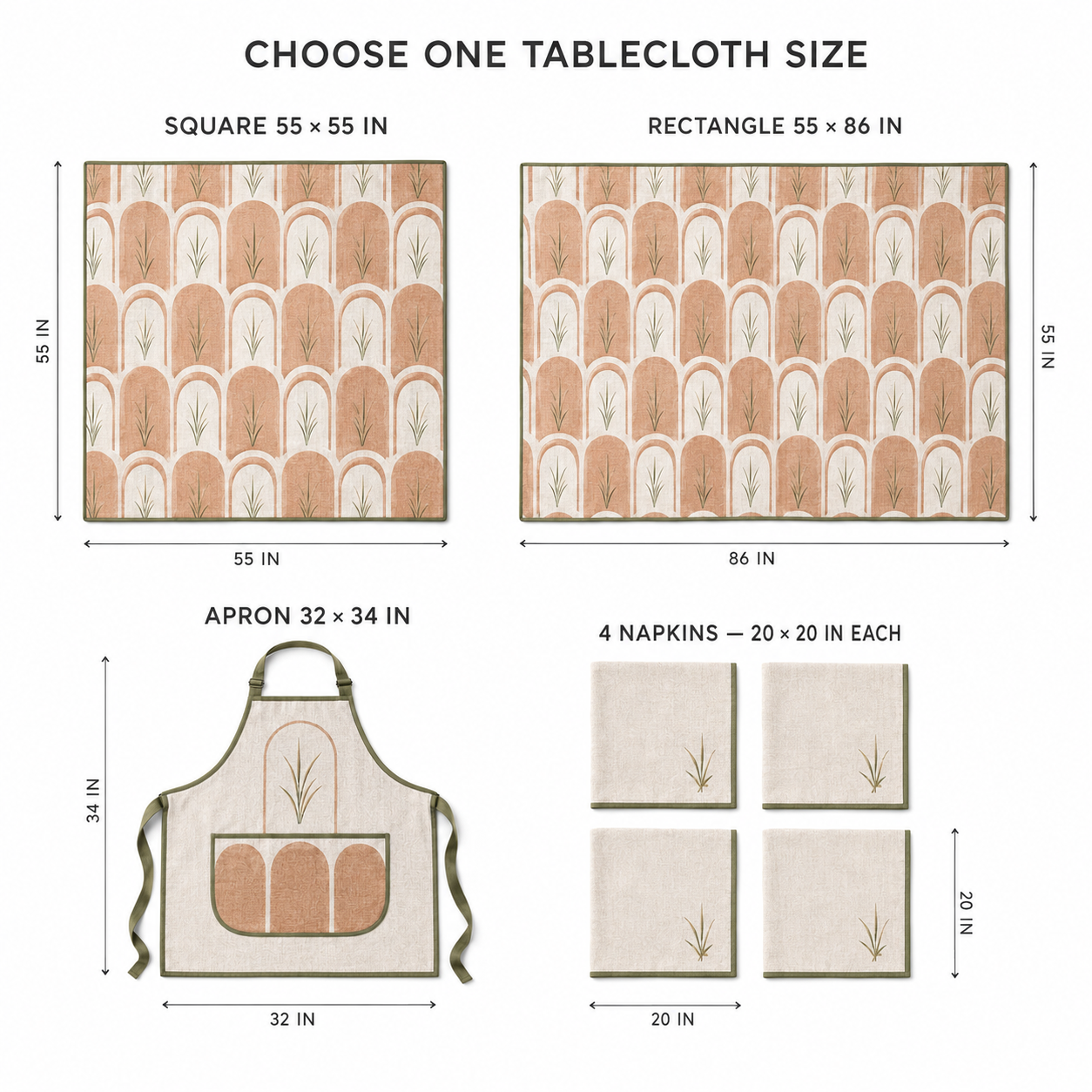 Clay Reed Dining Textile Set