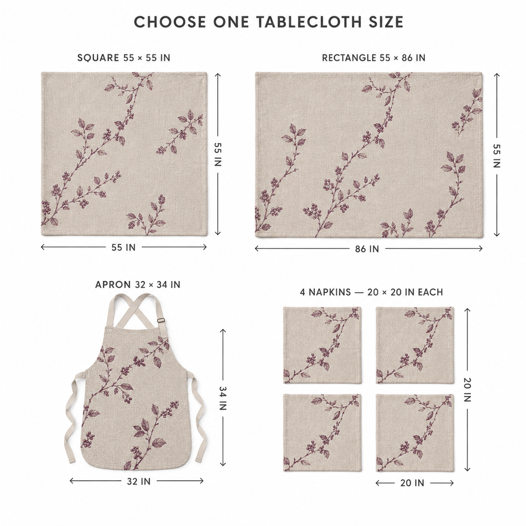 Berry Branch Dining Textile Set