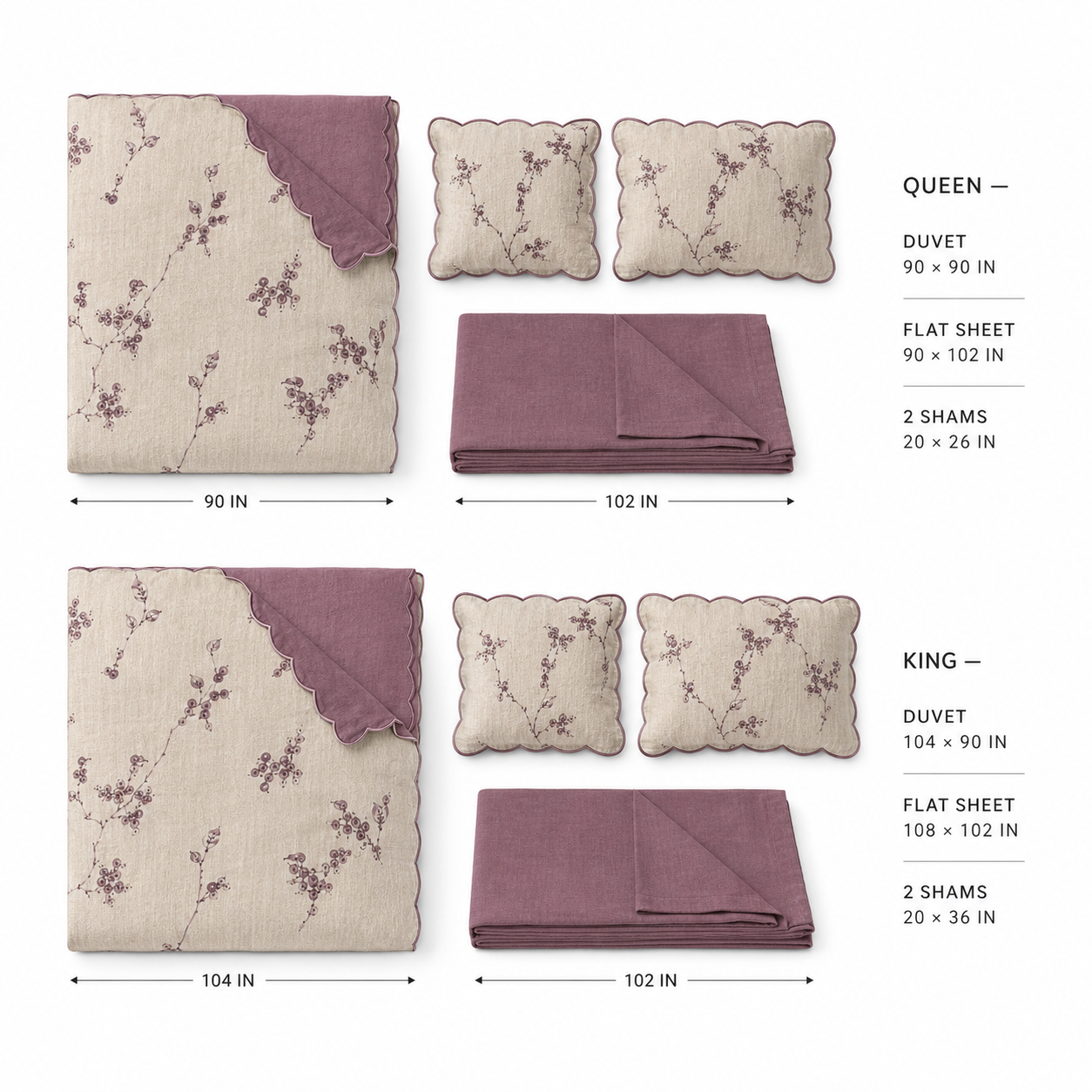 Bramble Oat Four-Piece Bedding Set