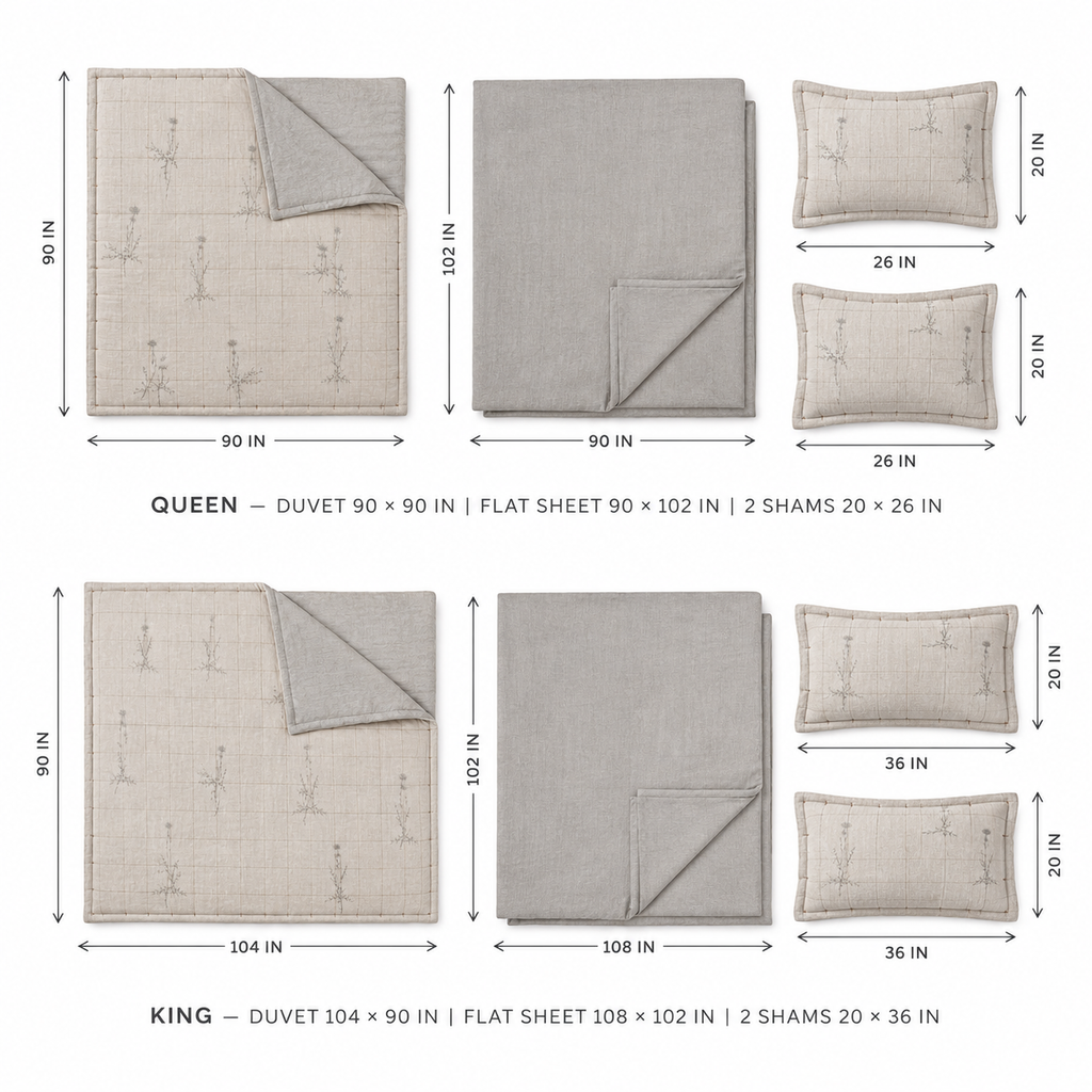 Thistle Ledger Four-Piece Bedding Set