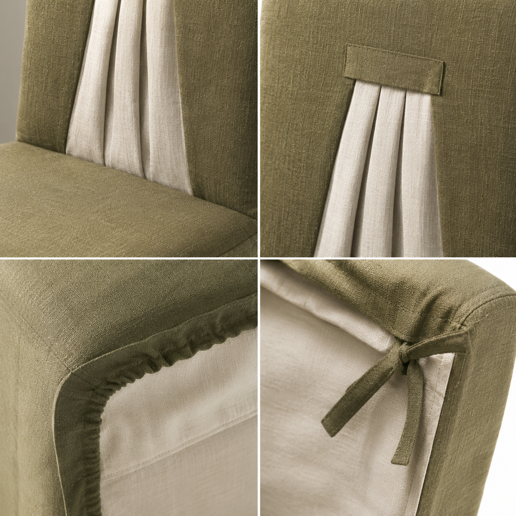 Gatherback Pleat Dining Chair Cover