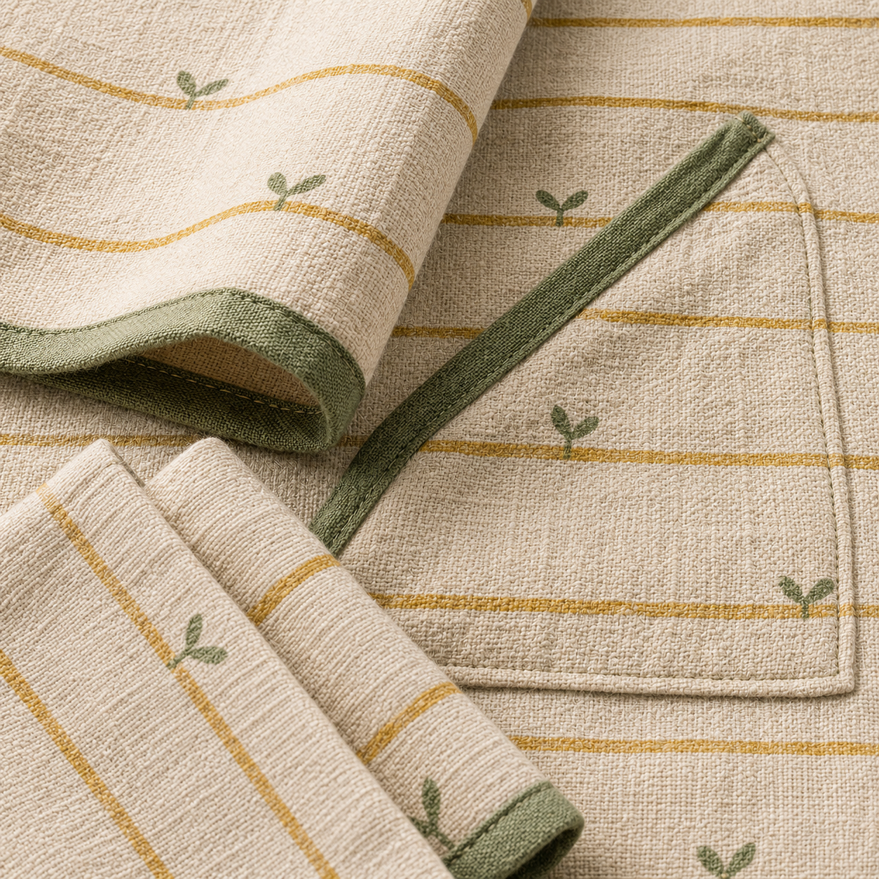 Saffron Furrow Dining Textile Set