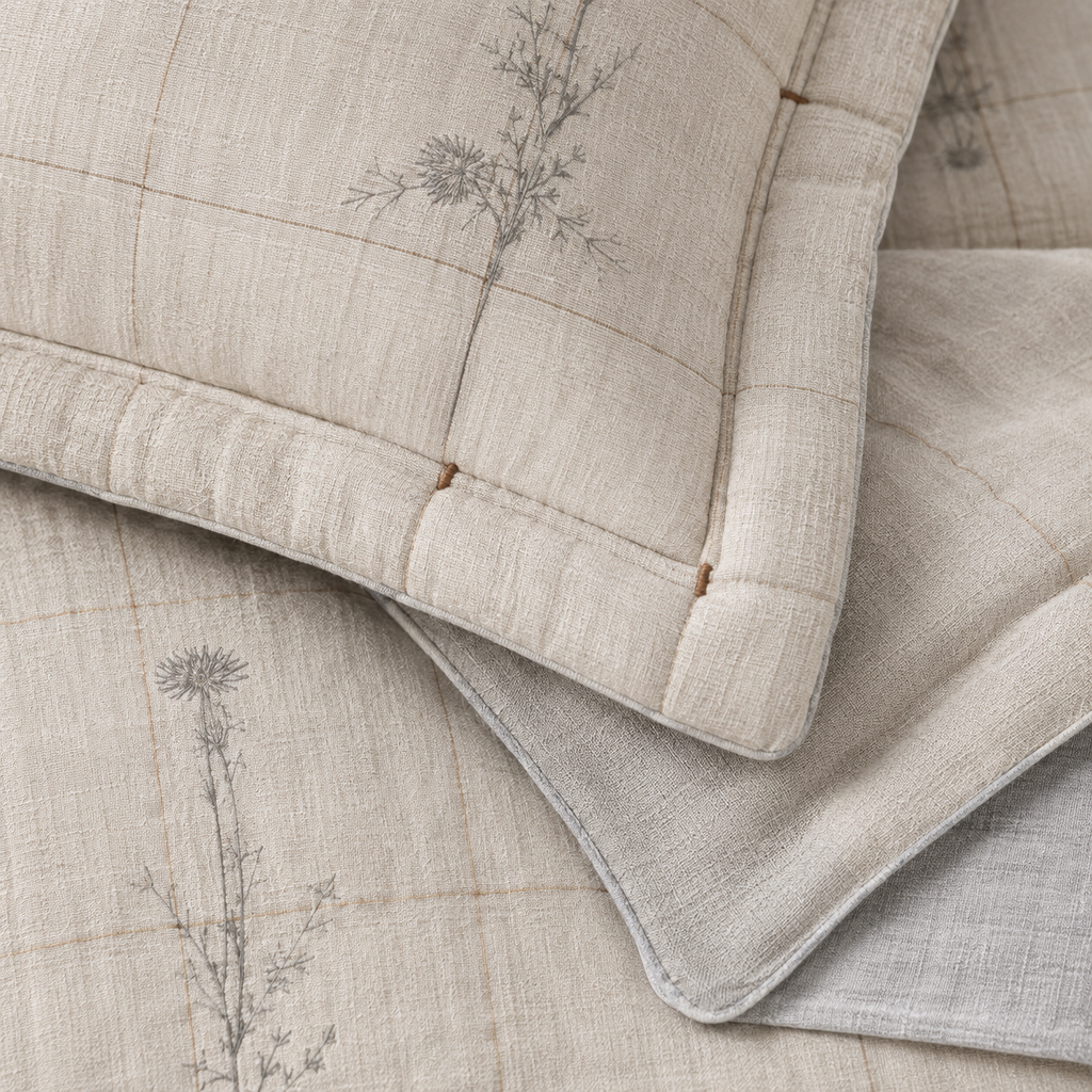 Thistle Ledger Four-Piece Bedding Set