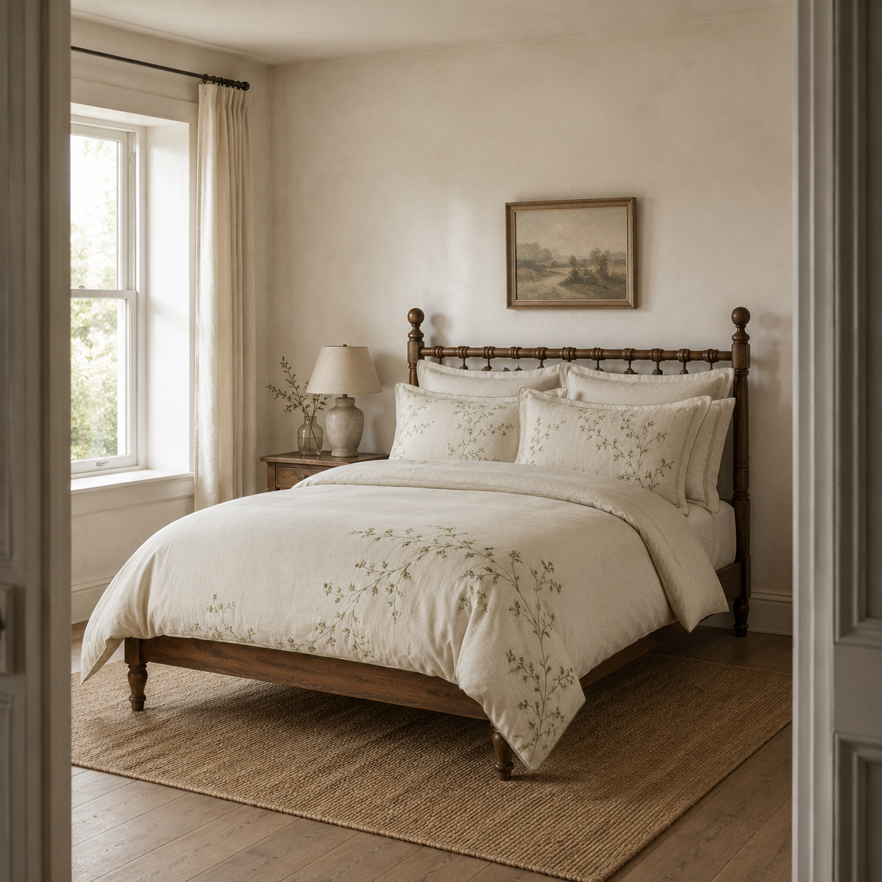 Hedgerow Trellis Four-Piece Bedding Set
