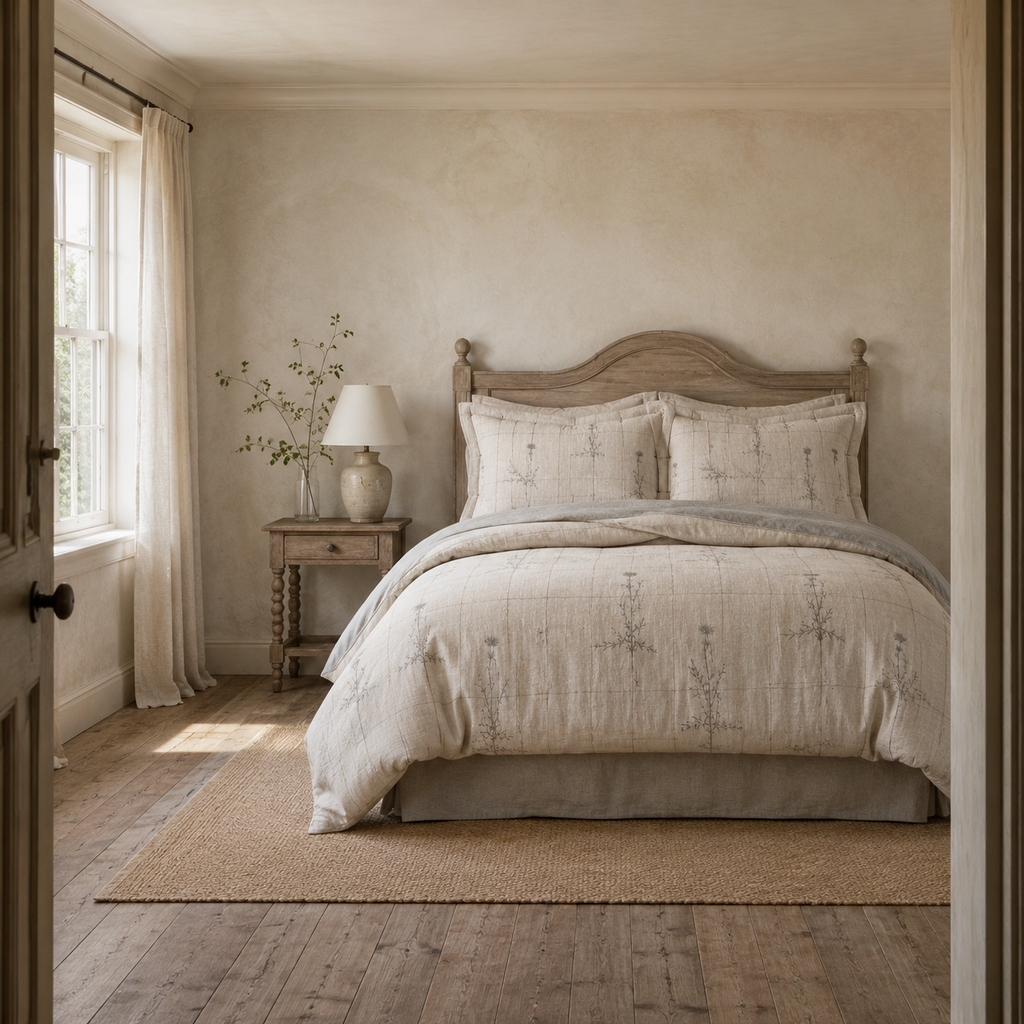 Thistle Ledger Four-Piece Bedding Set