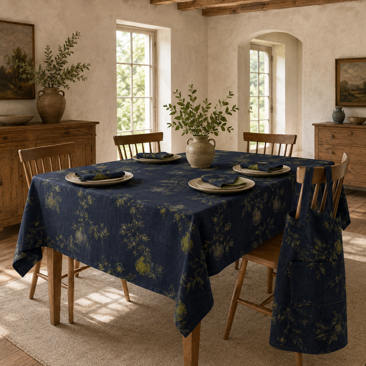 Night Orchard Dining Textile Set