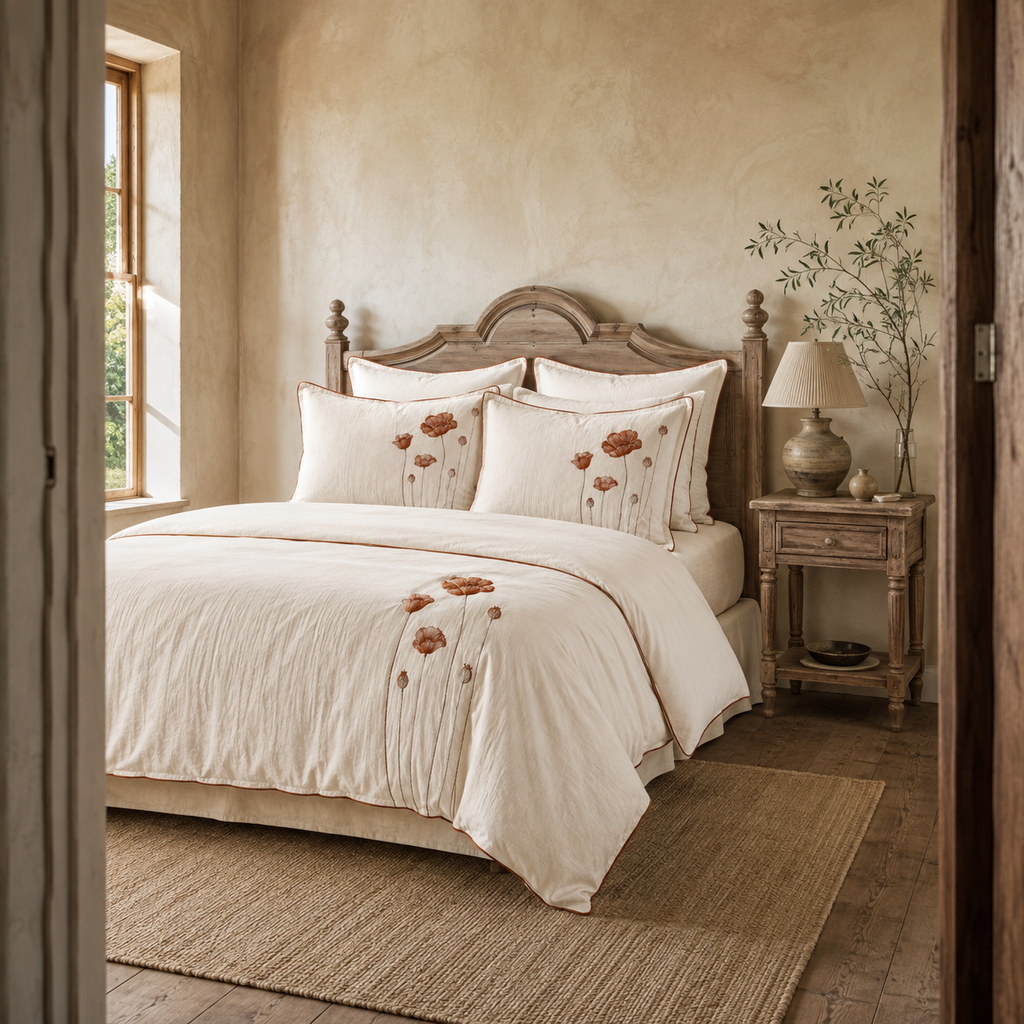 Poppy Russet Four-Piece Bedding Set