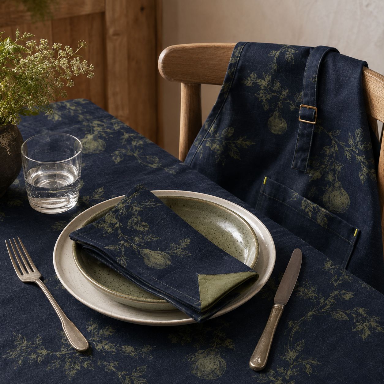 Night Orchard Dining Textile Set
