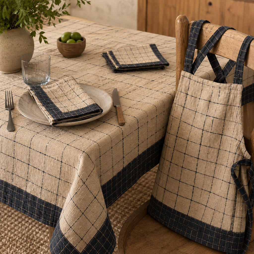 Harvest Grid Dining Textile Set