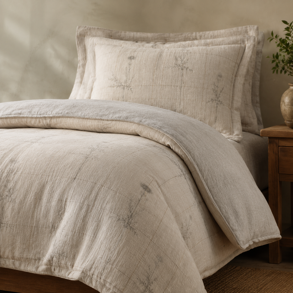 Thistle Ledger Four-Piece Bedding Set