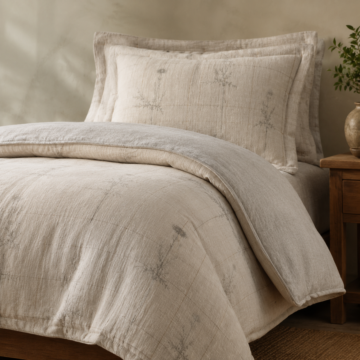 Thistle Ledger Four-Piece Bedding Set