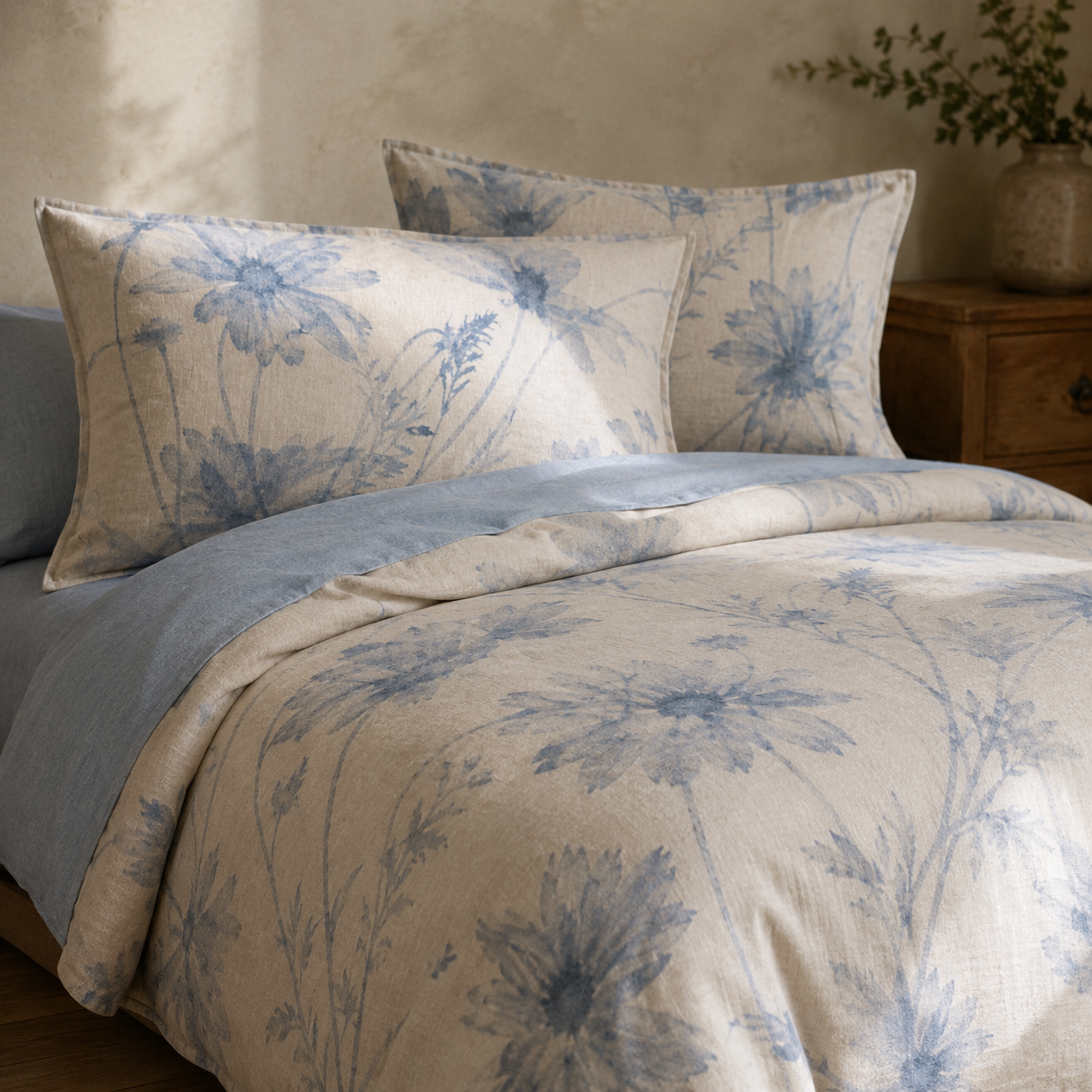 Wild Aster Shadow Four-Piece Bedding Set